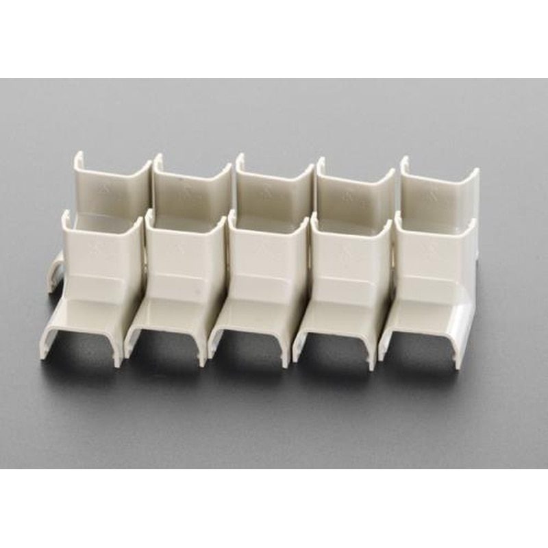 エスコ EA947HM-11H 18x40mmモール継手内曲(プラスチック/白/10個) 1個(ご注文単位1個)【直送品】