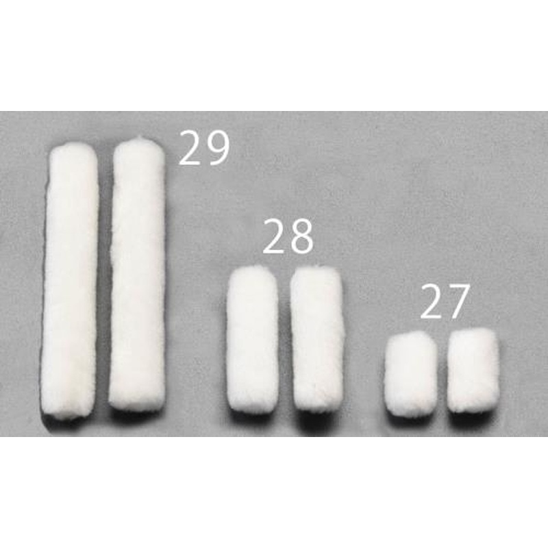 エスコ EA109NC-27 25mm(3mm)交換用スモールローラー(短毛/2本) 1個(ご注文単位1個)【直送品】