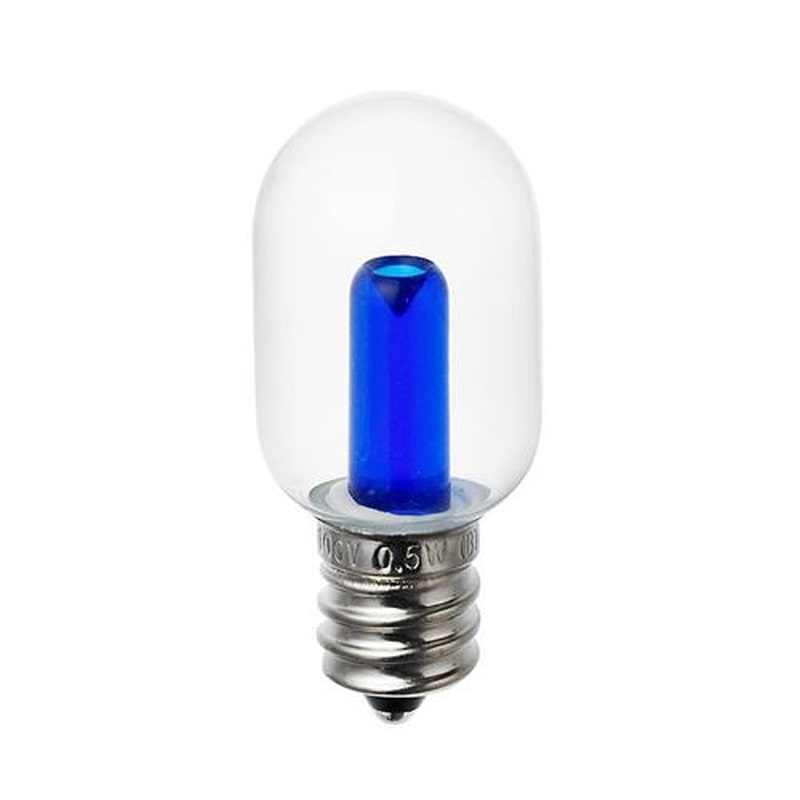 エスコ EA758ZM-92 AC100V/0.5W/E12電球(LED/ナツメ球/青) 1個(ご注文単位1個)【直送品】