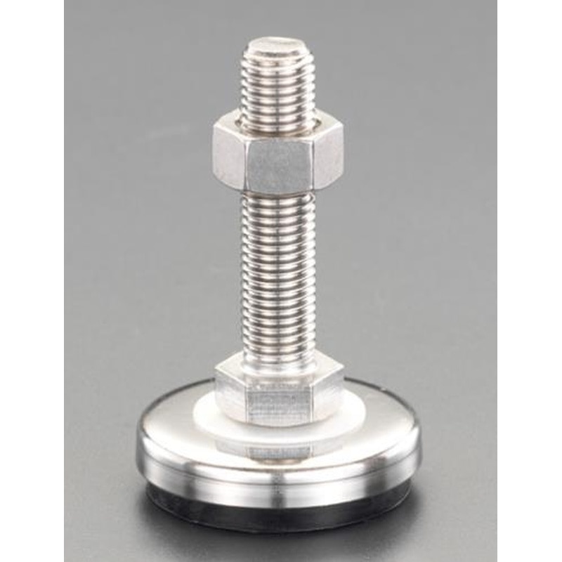 エスコ EA949H-53 φ50mm/M12x70mm/500kgアジャストベース(ステンレス) 1個（ご注文単位1個）【直送品】