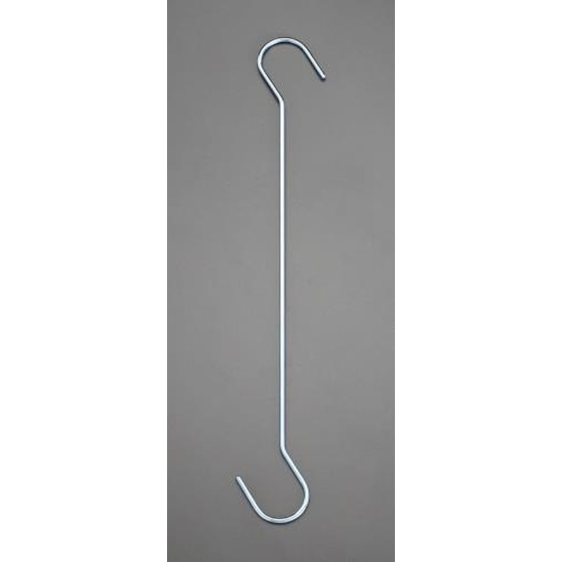 エスコ EA638DW-31 450x6mmS型ロングフック(鉄ユニクロメッキ) 1個(ご注文単位1個)【直送品】