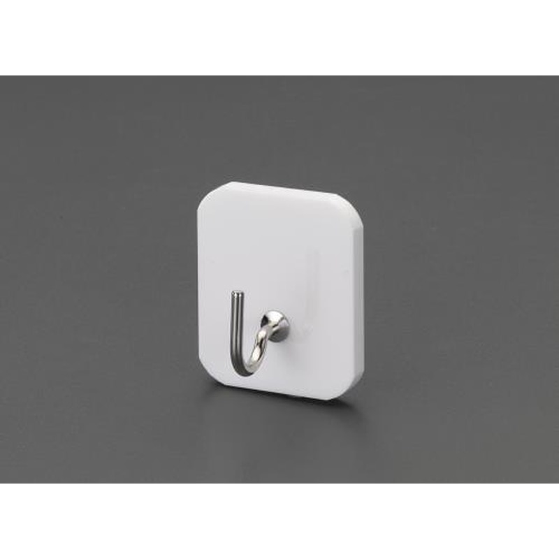 エスコ EA956VD-48 40x45mmキーハンガー(粘着付/白) 1個（ご注文単位1個）【直送品】