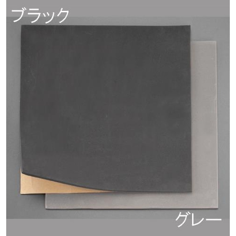 エスコ EA997XD-73 300x300x10mmスポンジゴム(粘着付/黒/5枚) 1個（ご注文単位1個）【直送品】