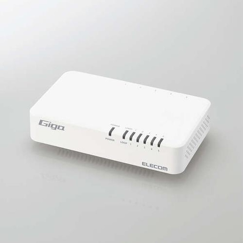 エスコ EA764BY-25B 137x81.5x32mm［5ポート]スイッチングハブ 1個（ご注文単位1個）【直送品】