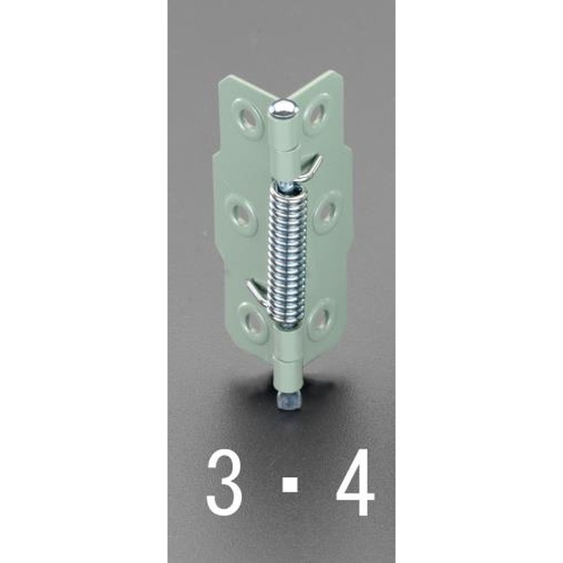 エスコ EA951CU-4 75x23mm丁番(片開/スプリング入/スチール製) 1個（ご注文単位1個）【直送品】