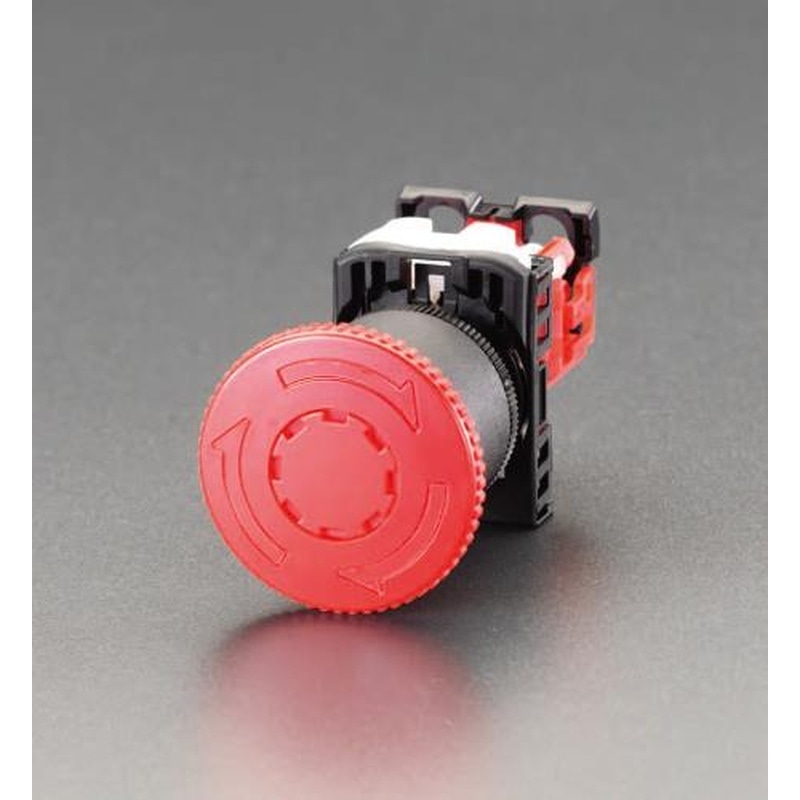 エスコ EA940DA-42 22/25mm押ボタンスイッチ(非常停止) 1個（ご注文単位1個）【直送品】