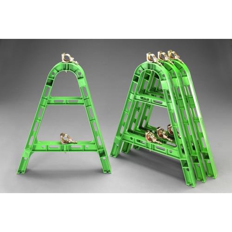 エスコ EA983FV-81A 640x69x800mm単管バリケード(グリーン/4個) 1個（ご注文単位1個）【直送品】