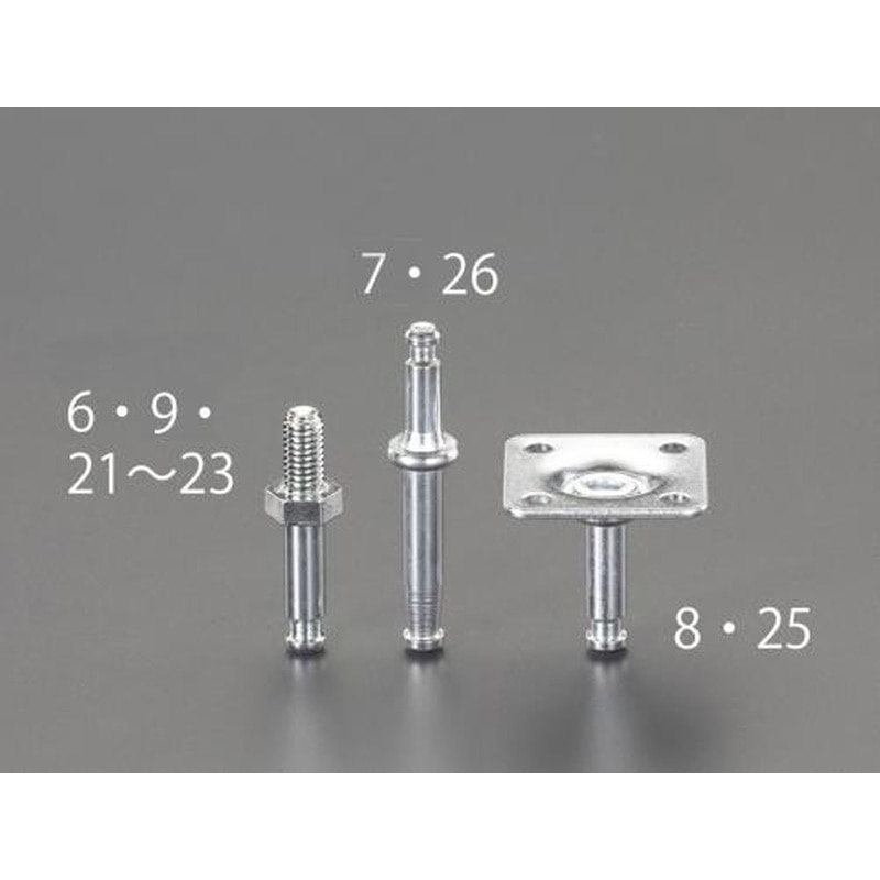 エスコ EA986PC-6 M8x15mmねじステム(40mm用/4個) 1個（ご注文単位1個）【直送品】