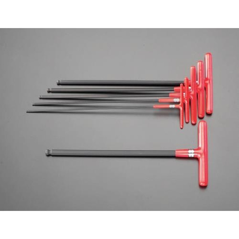 エスコ EA573TE 2.5-8mm/250mm［Ball-Hexagon]T型レンチ 1個（ご注文単位1個）【直送品】