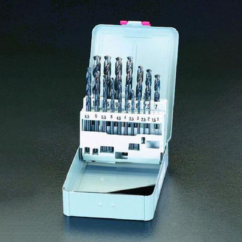 エスコ EA824N-19B 1.0-10.0mm/19本組ストレートドリル(Co-HSS) 1個（ご注文単位1個）【直送品】