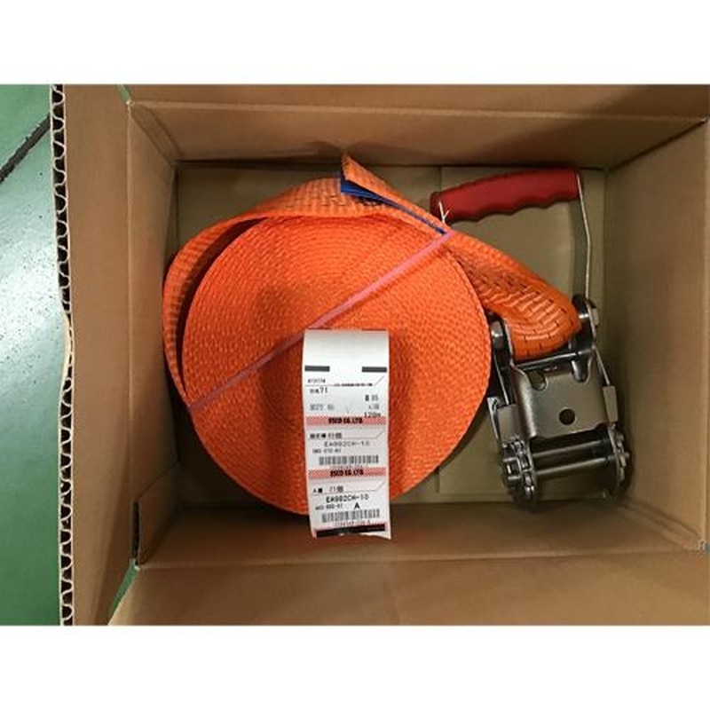 エスコ EA982CH-10AB 50mmx10m/1650kgベルト荷締機(エンドレス型) 1個(ご注文単位1個)【直送品】