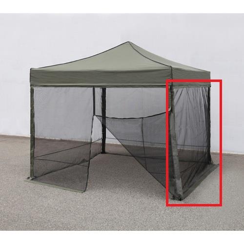 エスコ EA915-26 [3x3mテント用] メッシュサイドシート1面(ファスナー無/黒) 1枚 （ご注文単位1枚）【直送品】