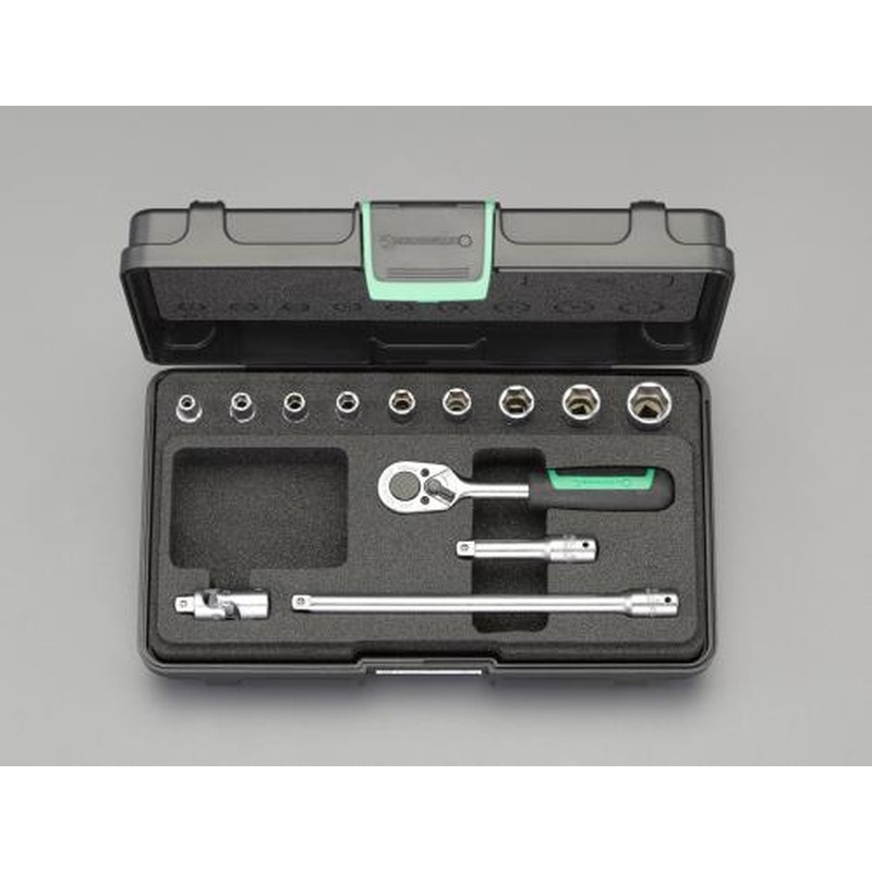 エスコ EA617BC-5A 1/4”DRソケットレンチセット 1個（ご注文単位1個）【直送品】