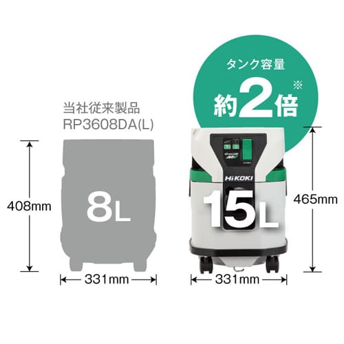 エスコ EA899HK-3 DC36.0V/15.0L 乾湿両用掃除機(充電式) 1台 （ご注文単位1台）【直送品】