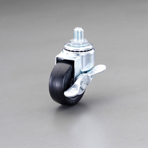 エスコ EA948TF-118A パイプジョイント(φ100ブレーキキャスター/ゴム/コーナー型) 1セット (ご注文単位1セット)【直送品】