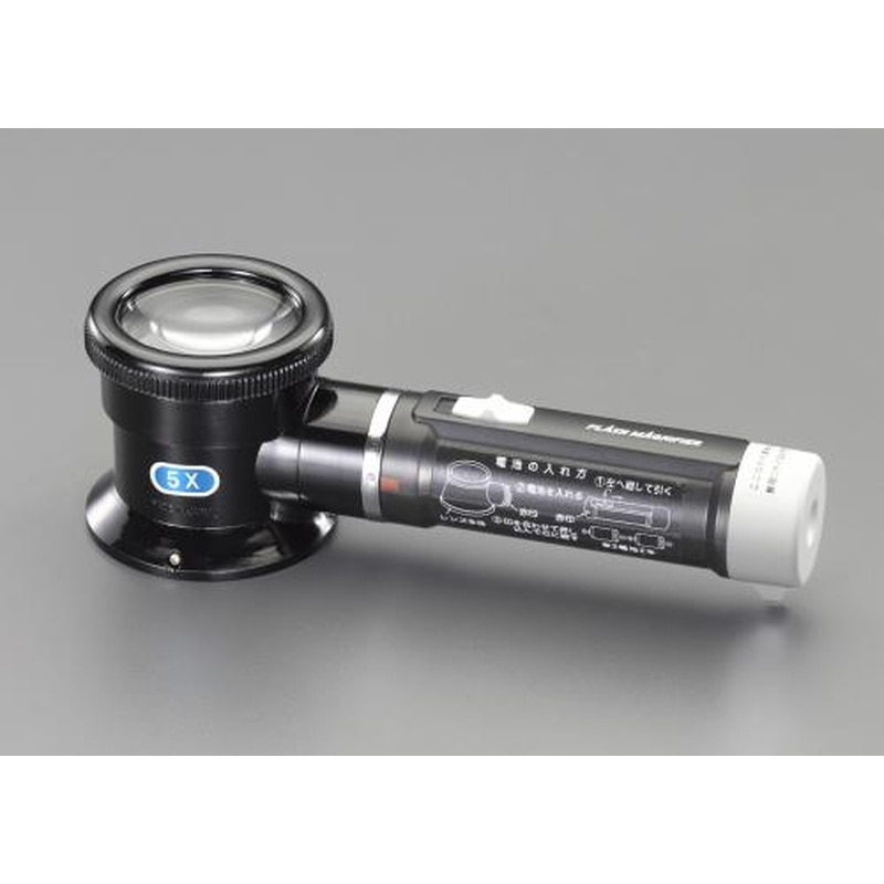 エスコ EA756AG-8A x5.0/50mmルーペ(ライト付) 1個(ご注文単位1個)【直送品】