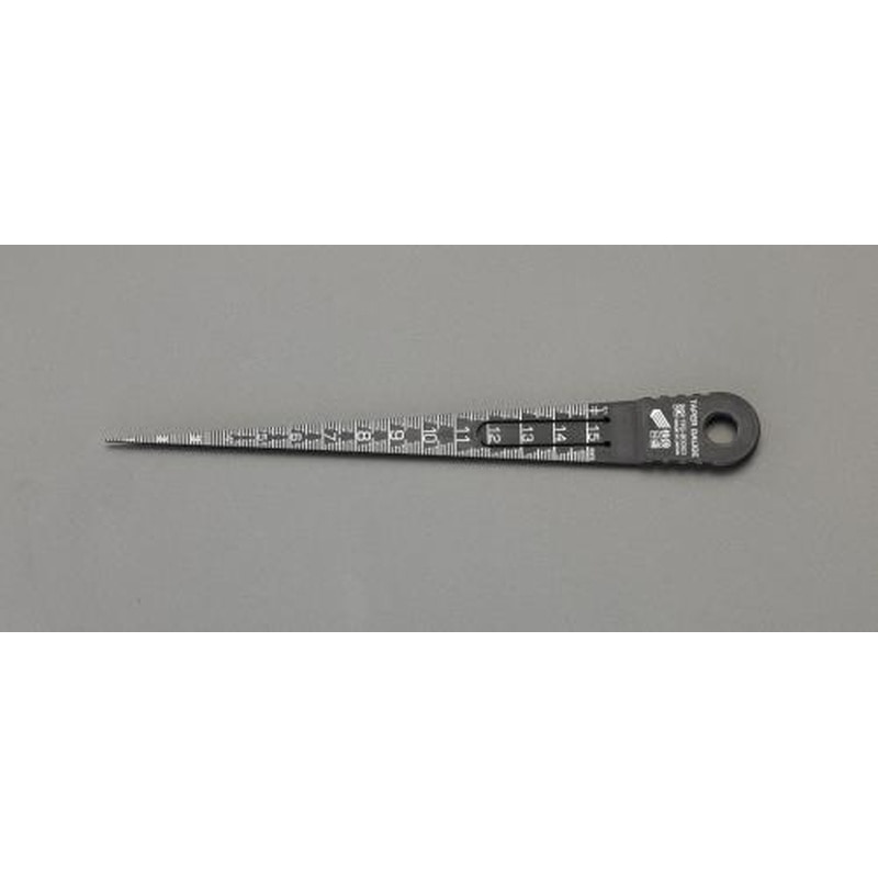 エスコ EA725SG-415A 1-15mmテーパーゲージ(ポリカーボネイト製) 1個（ご注文単位1個）【直送品】