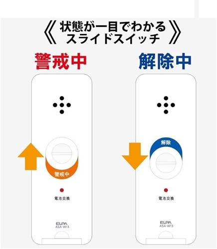 エスコ EA864CE-44A ［衝撃＆開放検知］窓用アラーム（2個） 1個（ご注文単位1個）【直送品】