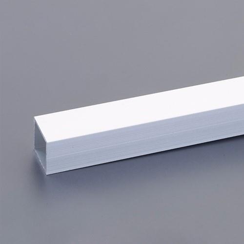 エスコ EA440HD-112B 12x12mmx1m アルミ角パイプ(シルバー/つや消/5本) 1個(ご注文単位1個)【直送品】