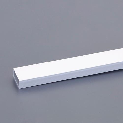 エスコ EA440HD-201B 15x10mmx1m アルミ平角パイプ(シルバー/ツヤ消/5本) 1個(ご注文単位1個)【直送品】