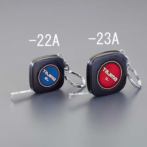 エスコ EA720JK-23A 6mmx3.0m メジャー(キーリング付) 1個 （ご注文単位1個）【直送品】