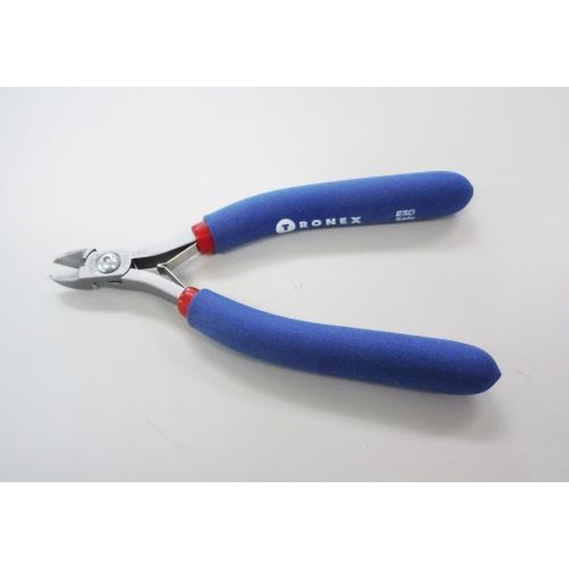 エスコ EA535TF-1A 140mm精密用ニッパー(セミフラッシュ/ESD) 1個（ご注文単位1個）【直送品】
