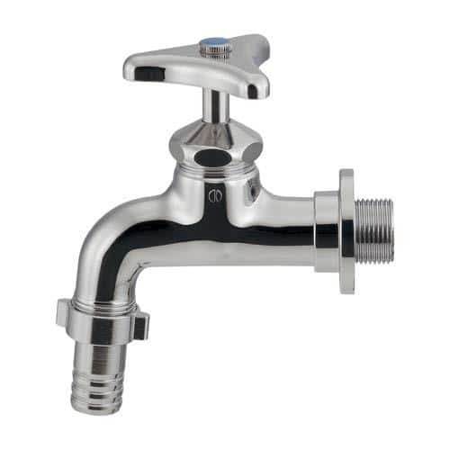 エスコ EA468C-6A PJ 3/4 ホースニップル付横水栓 1個 （ご注文単位1個）【直送品】