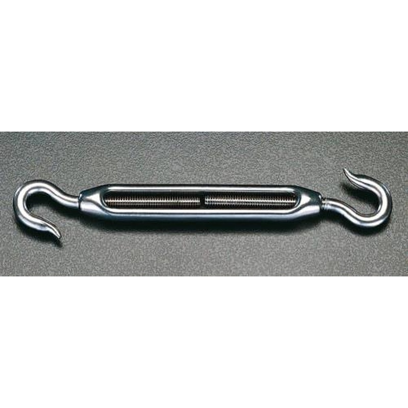 エスコ EA638CE-9A 3/8”ターンバックル(フック＆フック・ステンレス製) 1個（ご注文単位1個）【直送品】