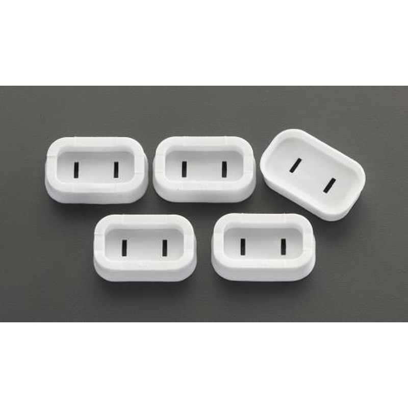 エスコ EA815HZ-18A 安全カバー/2Pプラグ用(5個) 1個（ご注文単位1個）【直送品】