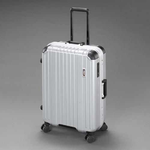 エスコ EA927AX-16B 420x270x610mm/64L キャリーケース(シルバー) 1個 （ご注文単位1個）【直送品】