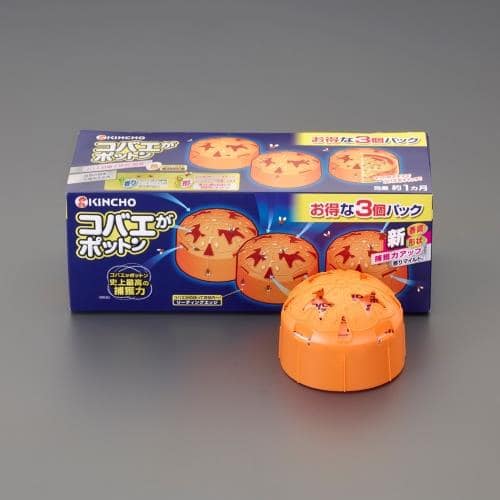 エスコ EA941E-1A コバエ誘引剤(コバエポットン/3個) 1箱 （ご注文単位1箱）【直送品】