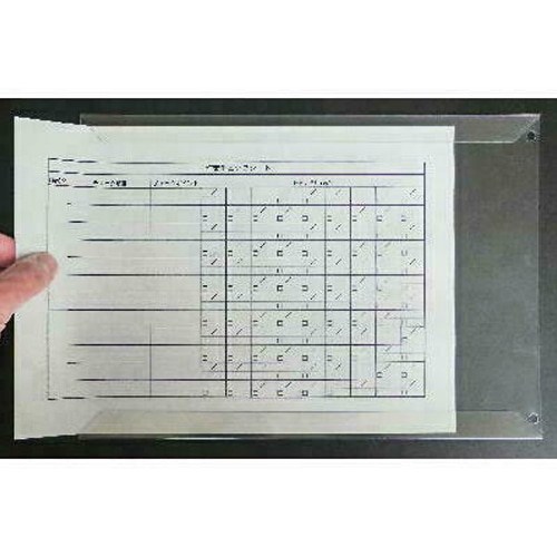 エスコ EA762DB-300 315x220mm/A4 スライドホルダー(マグネット付/5枚) 1個(ご注文単位1個)【直送品】