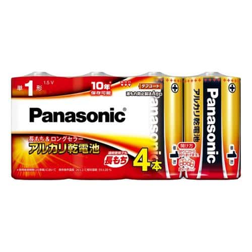 エスコ EA758YA-1A [単1x 4本] 乾電池(アルカリ) 1袋 （ご注文単位1袋）【直送品】