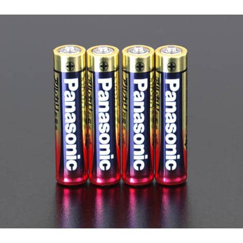 エスコ EA758YA-4A [単4x 4本] 乾電池(アルカリ) 1袋 （ご注文単位1袋）【直送品】