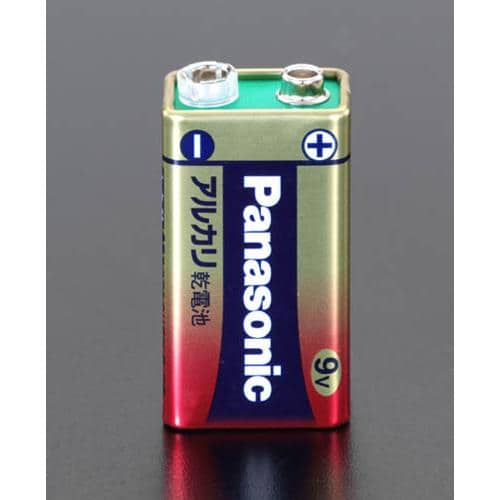 エスコ EA758YB-9V [ 9V x 1個] 乾電池(アルカリ・角形) 1個 （ご注文単位1個）【直送品】
