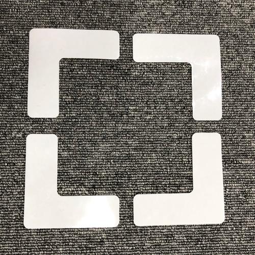 エスコ EA944DJ-53 フロア表示マーク(面ファスナー式/L型/4枚) 1セット （ご注文単位1セット）【直送品】