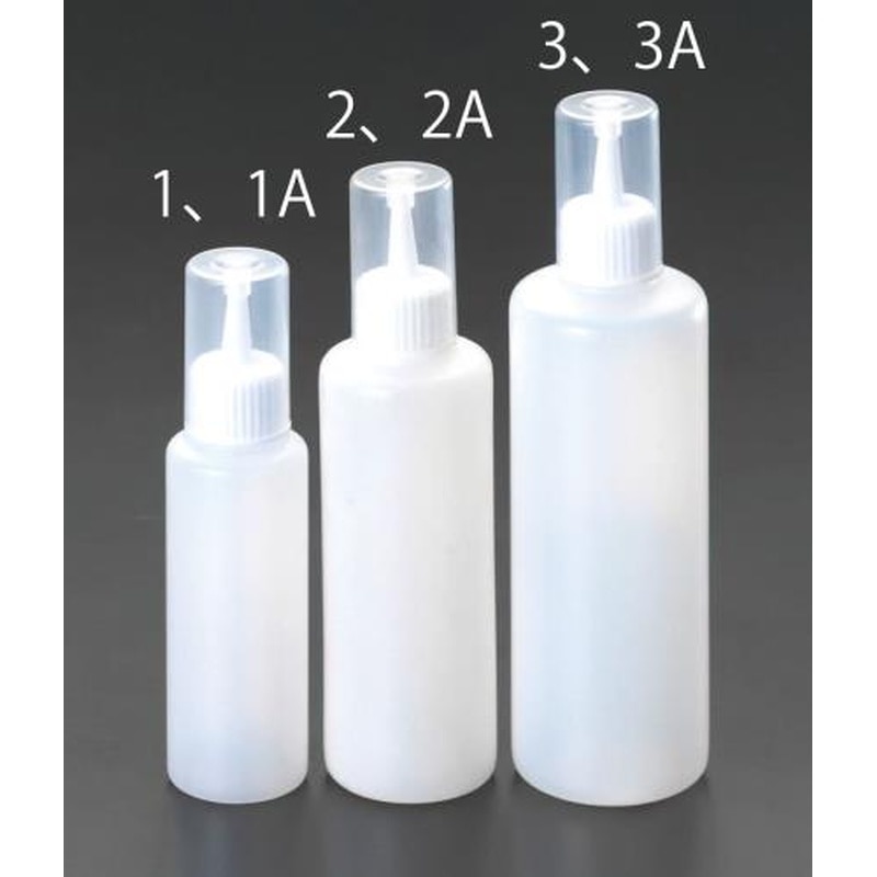 エスコ EA508AY-2 200mlノズル容器(キャップ付) 1個（ご注文単位1個）【直送品】