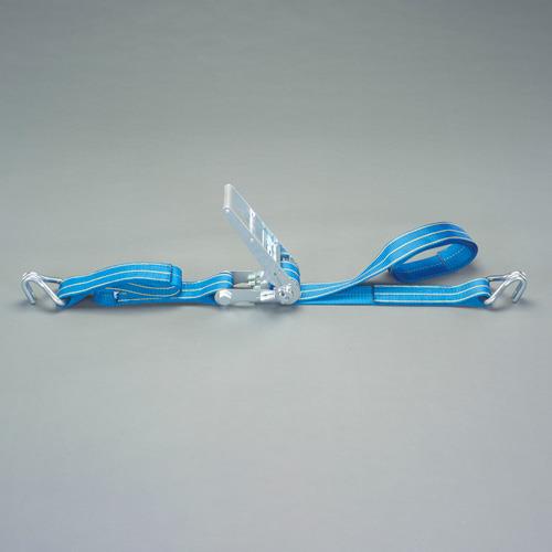 エスコ EA982ST-40A 75mmx10.0m/2540kg ベルト荷締機(両端フック型) 1個 (ご注文単位1個)【直送品】