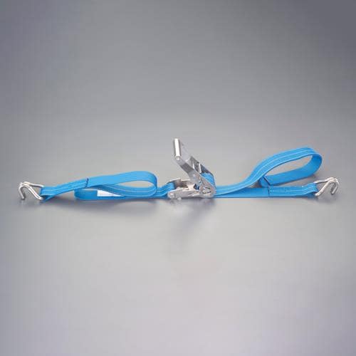 エスコ EA982SF-24A 50mmx 4.0m/764kg ベルト荷締機(両端フック/SUS 1個 (ご注文単位1個)【直送品】