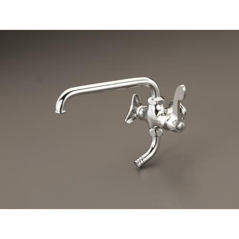 エスコ EA468BA-7A PJ1/2”双口横形自在水栓 1個（ご注文単位1個）【直送品】