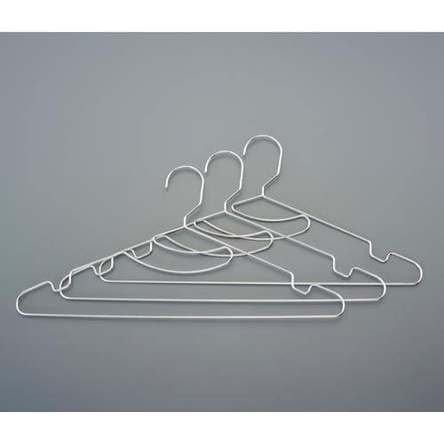 エスコ EA928CY-21 400x3x190mm 洗濯ハンガー(3本組/ステンレス製) 1個 （ご注文単位1個）【直送品】