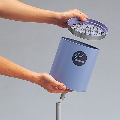 エスコ EA995AA-26 350x350x800mm 吸いがら入れ(屋外スタンドK型) 1台 (ご注文単位1台)【直送品】