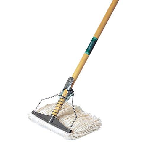 エスコ EA928AB-351 1275mm 木柄スプリングモップ(水拭き用) 1セット （ご注文単位1セット）【直送品】