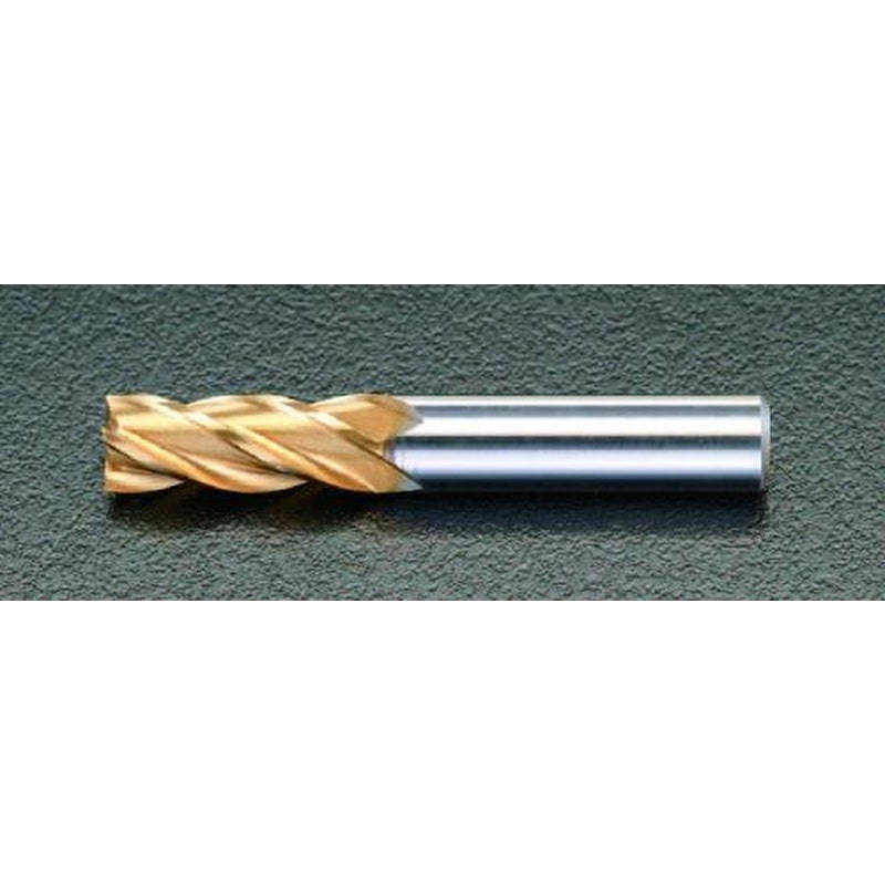エスコ EA824RB-4.0 4.0x60mmエンドミル(TiNcoat・Co-HSS/4枚刃) 1個（ご注文単位1個）【直送品】