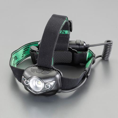 エスコ EA758RX-10B [単3x3本] ヘッドライト/LED(白・赤・青) 1個 （ご注文単位1個）【直送品】