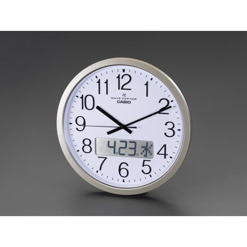 エスコ EA798CD-5A φ380mm［電波]掛時計 1個（ご注文単位1個）【直送品】