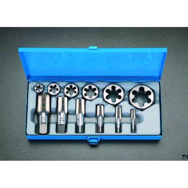 エスコ EA829M-51 1/8-1”タップ六角ダイスセット(NPT) 1個（ご注文単位1個）【直送品】