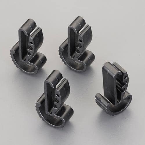 エスコ EA758CW-60A ヘッドライトベルトクリップ(ヘルメット用/4個) 1セット （ご注文単位1セット）【直送品】