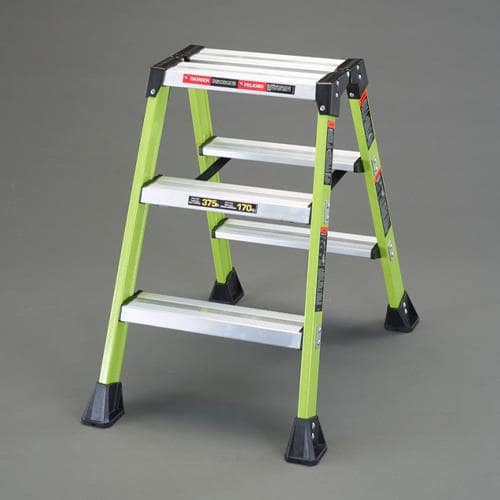 エスコ EA905EE-1 0.66m/3段 脚立(広がり防止ストラップ付) 1台 （ご注文単位1台）【直送品】