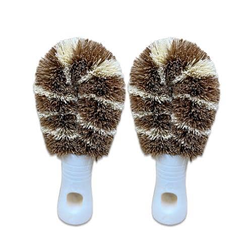 エスコ EA928AG-227 110mm 柄付たわし(ショートハンドル/2個) 1袋 （ご注文単位1袋）【直送品】